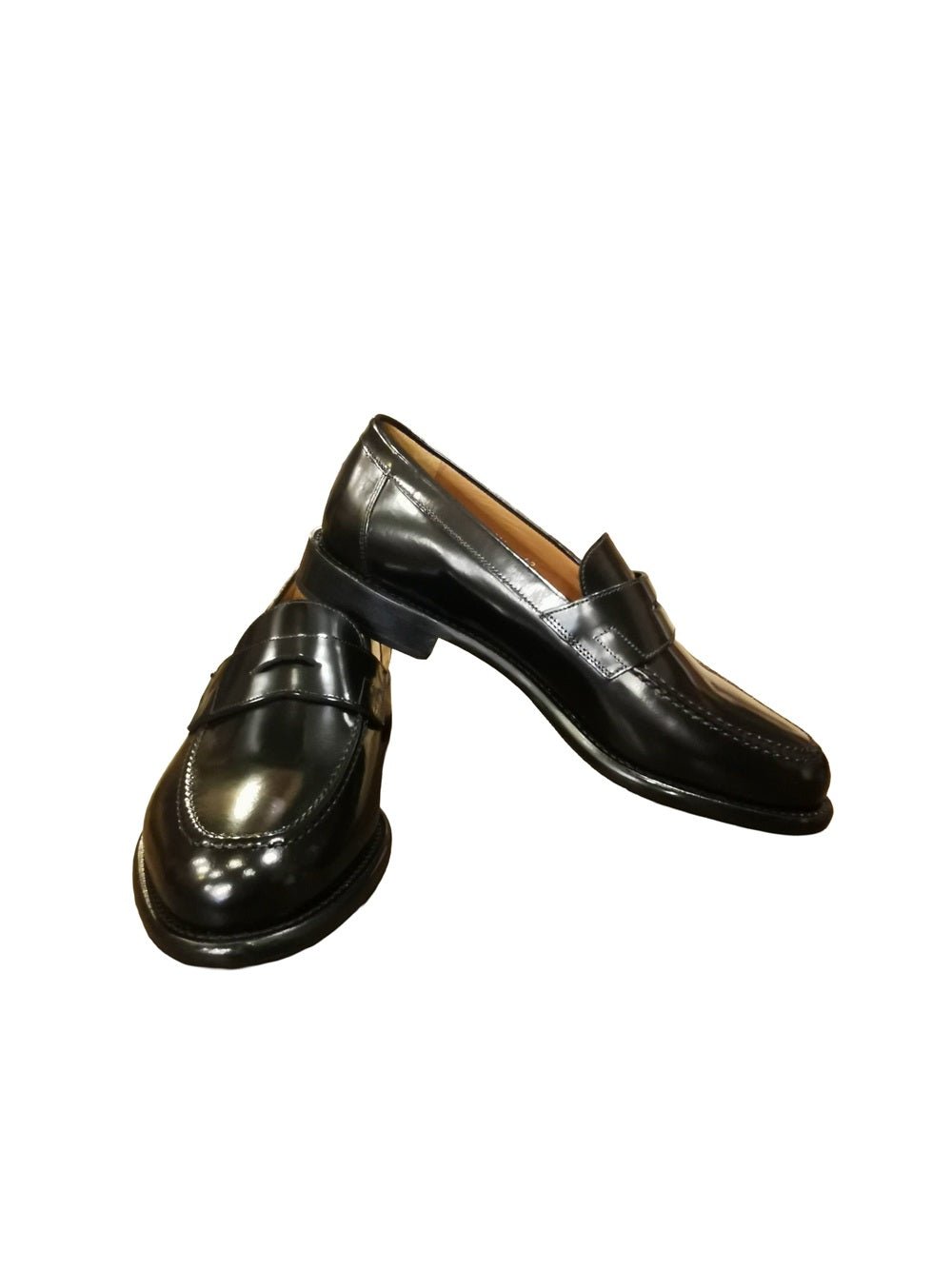 Mocassino in pelle uomo Pelletteria Allegrini Filippo NOZOMI Nero - Pelletteria Allegrini