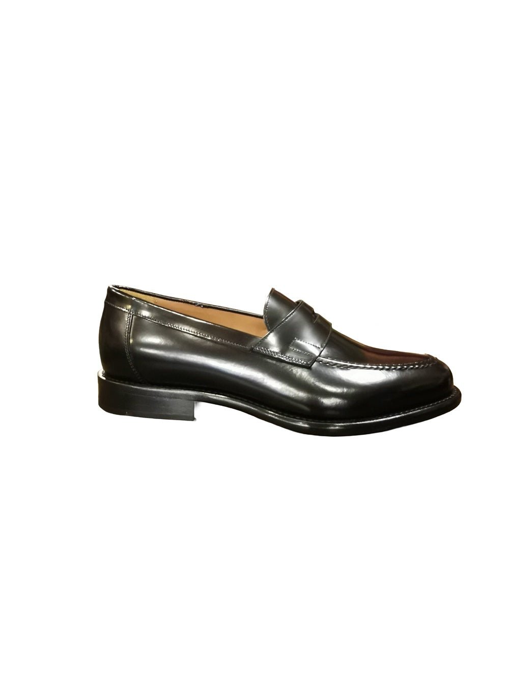 Mocassino in pelle uomo Pelletteria Allegrini Filippo NOZOMI Nero - Pelletteria Allegrini
