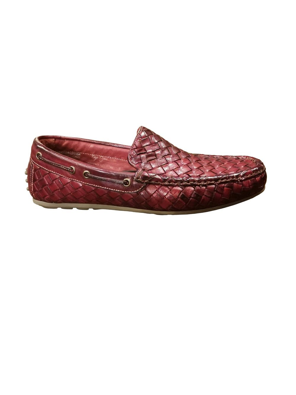 Mocassino intrecciato uomo in pelle Pelletteria Allegrini Filippo A748 Fegato - Pelletteria Allegrini
