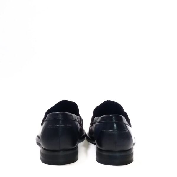 Mocassino uomo in pelle Pelletteria Allegrini Filippo 1253 Blu - Pelletteria Allegrini