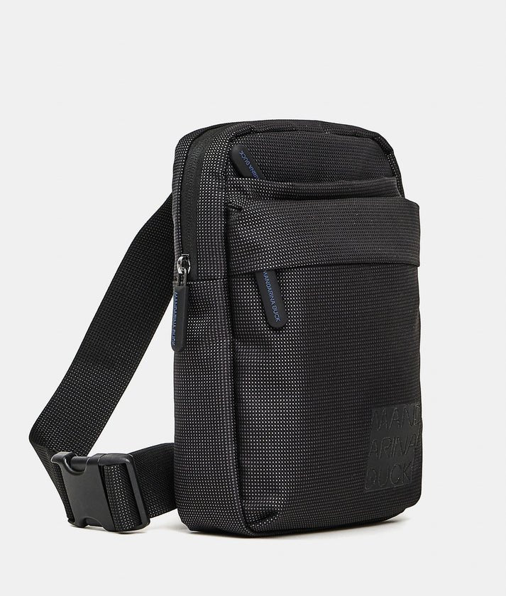 Monospalla sling bag District bag Mandarina Duck P10KPM02 Nero - Pelletteria Allegrini
