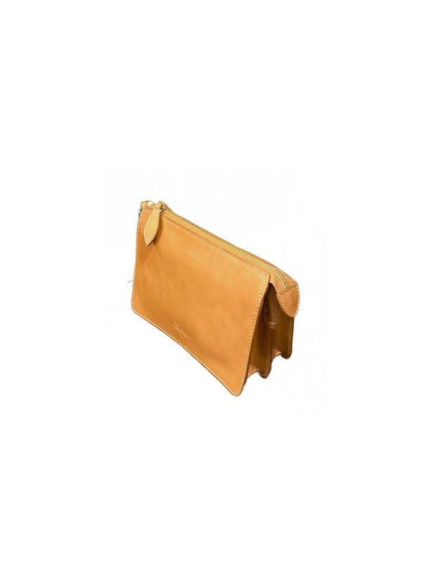Piccola borsa in pelle Boldrini 07586 Naturale - Pelletteria Allegrini