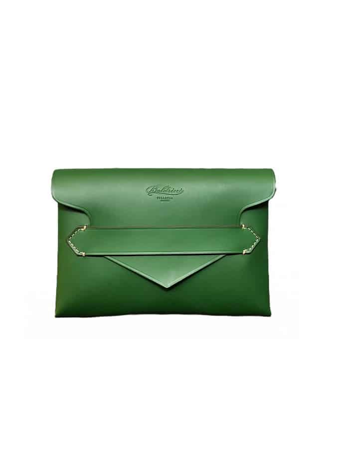 Pochette in pelle Boldrini 07459 Avocado - Pelletteria Allegrini
