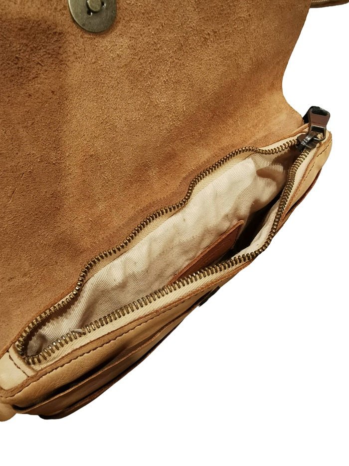 Pochette in pelle Pelletteria Allegrini Filippo 1244 Beige - Pelletteria Allegrini