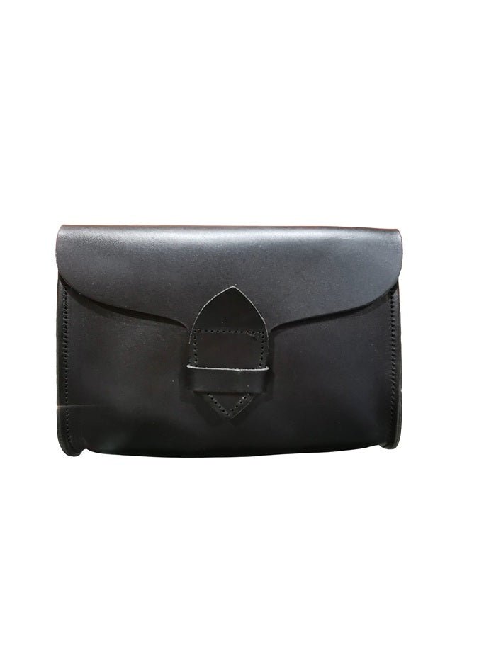 Pochette rigida in pelle Pelletteria Allegrini Filippo 1620 Nero - Pelletteria Allegrini