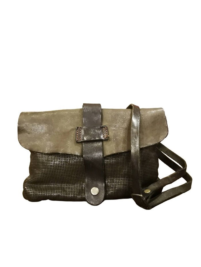 Pochette/marsupio in pelle Pelletteria Allegrini Filippo 1523 Verde militare - Pelletteria Allegrini