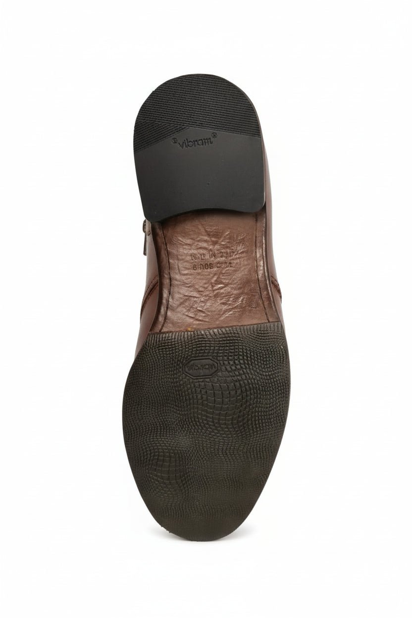 Polacchina donna in pelle Pelletteria Allegrini Filippo D264 Marrone - Pelletteria Allegrini