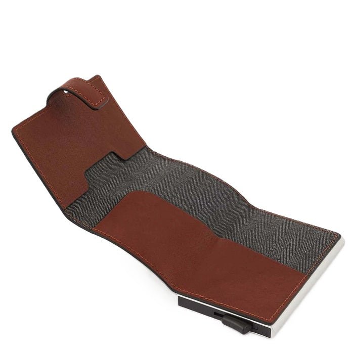 Portacarte automatico uomo Piquadro PP5649B3R Cuoio - Pelletteria Allegrini