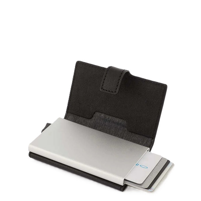 Portacarte automatico uomo Piquadro PP5649B3R Nero - Pelletteria Allegrini