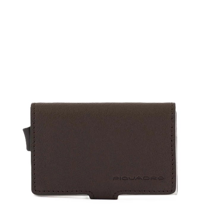 Portacarte automatico uomo Piquadro PP5649B3R Testa di moro - Pelletteria Allegrini