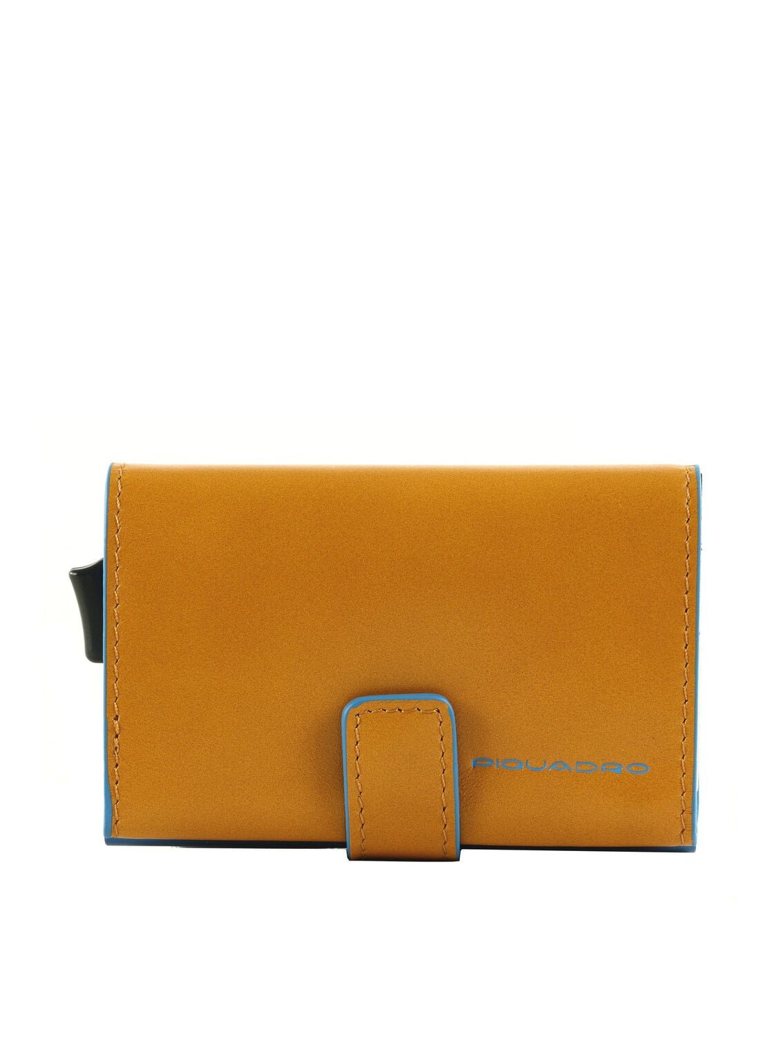 Portacarte in alluminio e pelle Piquadro PP5649B2BLR Giallo - Pelletteria Allegrini