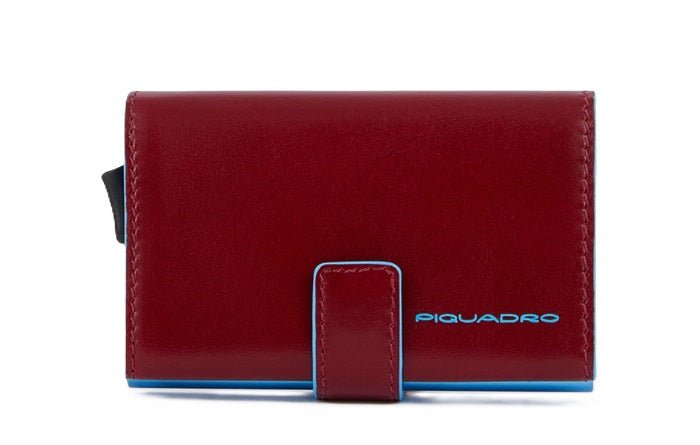 Portacarte in alluminio e pelle Piquadro PP5649B2BLR Rosso - Pelletteria Allegrini