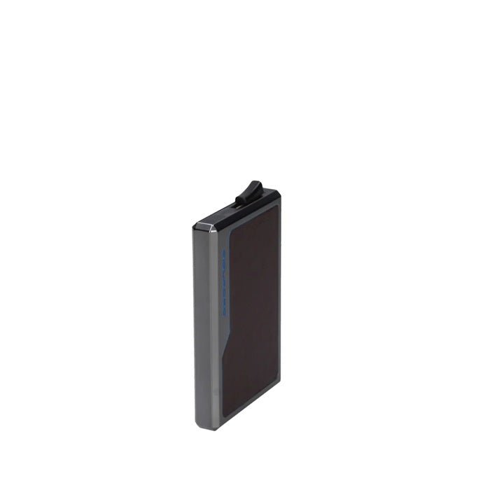 Portacarte in alluminio e pelle Piquadro PP7072B2R Mogano - Pelletteria Allegrini