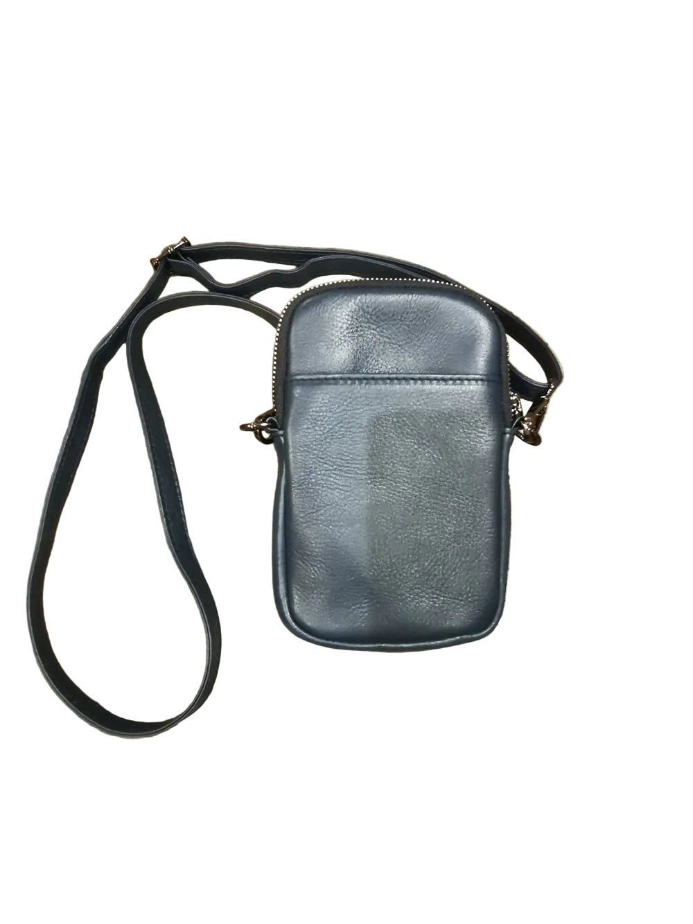 Portacellulare in pelle morbida Bruno Rossi R272 Blu - Pelletteria Allegrini