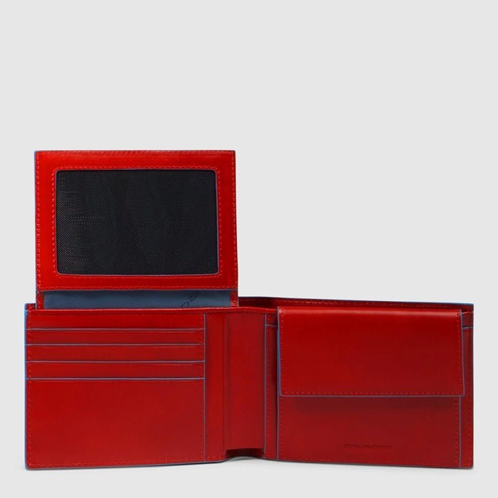 Portafogli uomo con porta documenti Piquadro PU1392B2R Arancio - Pelletteria Allegrini