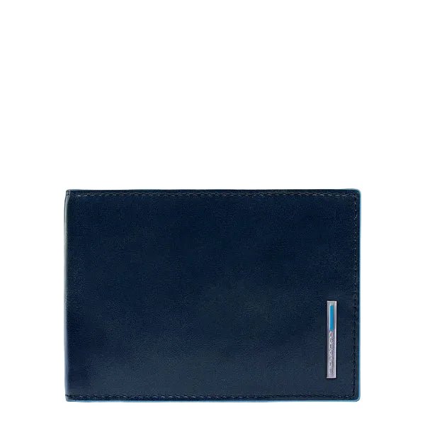 Portafogli uomo con porta documenti Piquadro PU1392B2R Blu - Pelletteria Allegrini