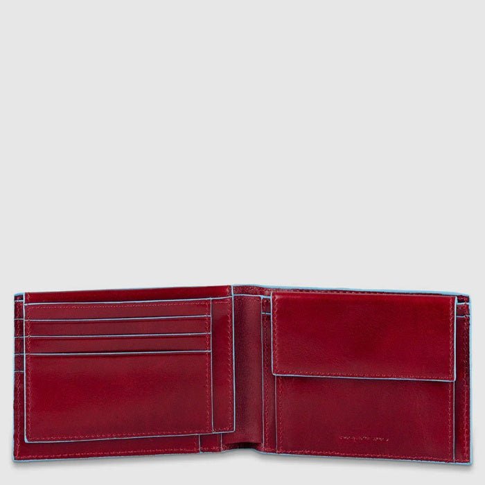 Portafogli uomo con porta documenti Piquadro PU1392B2R Rosso - Pelletteria Allegrini