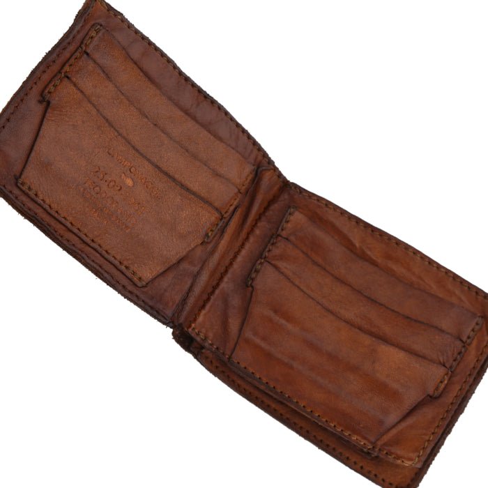 Portafoglio con p.carte in pelle Campomaggi C014530ND X0001 cognac - Pelletteria Allegrini