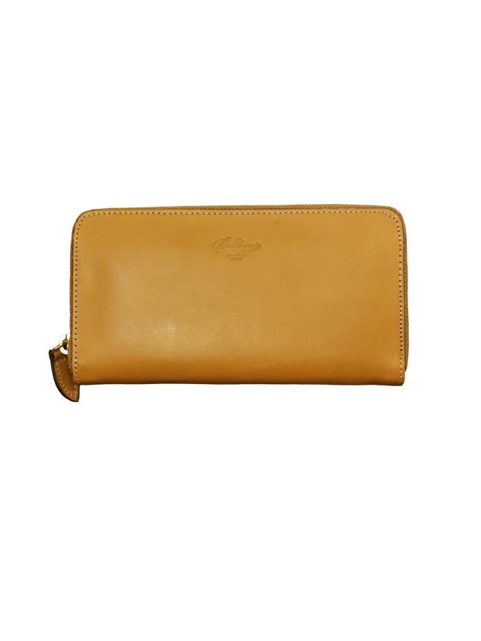 Portafoglio con zip in pelle Boldrini 0208 Naturale - Pelletteria Allegrini