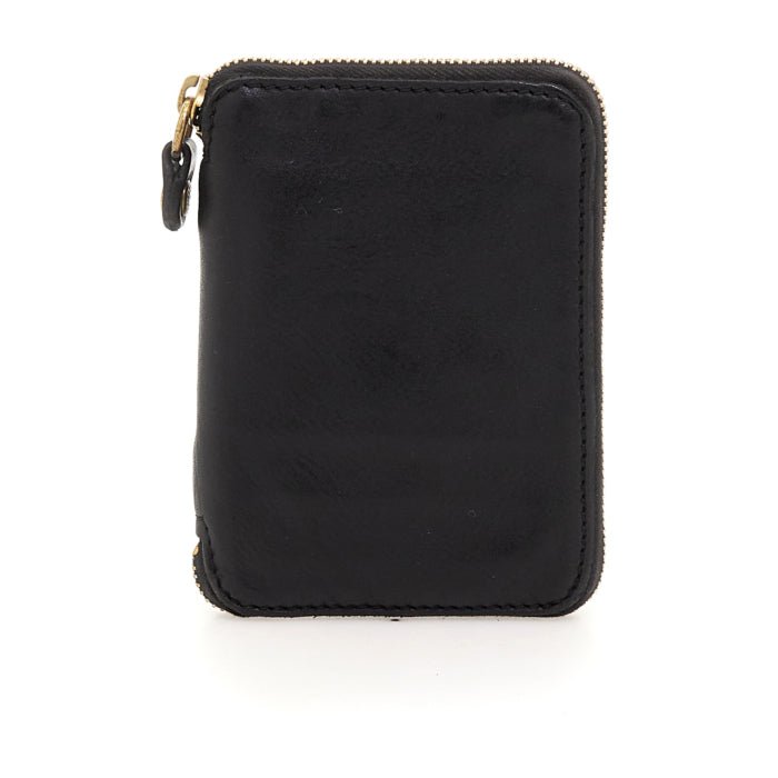 Portafoglio con zip in pelle Campomaggi C002060ND X0001 nero - Pelletteria Allegrini