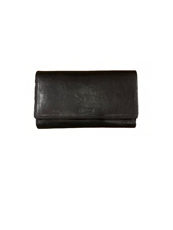 Portafoglio grande in cuoio I Medici 64/1057 Nero - Pelletteria Allegrini