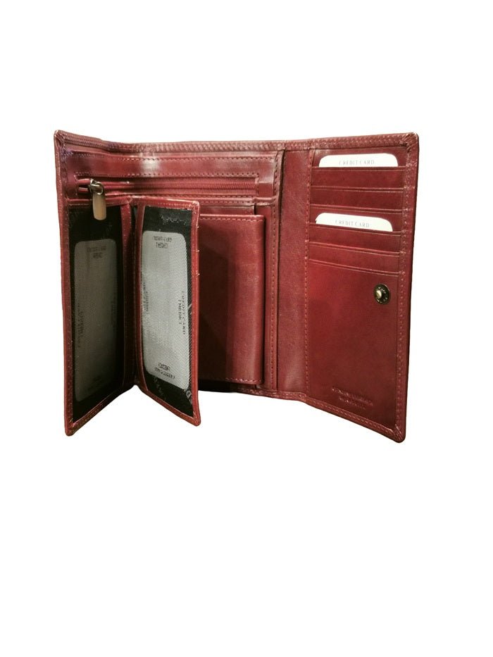 Portafoglio in cuoio I Medici 64/035 Rosso - Pelletteria Allegrini