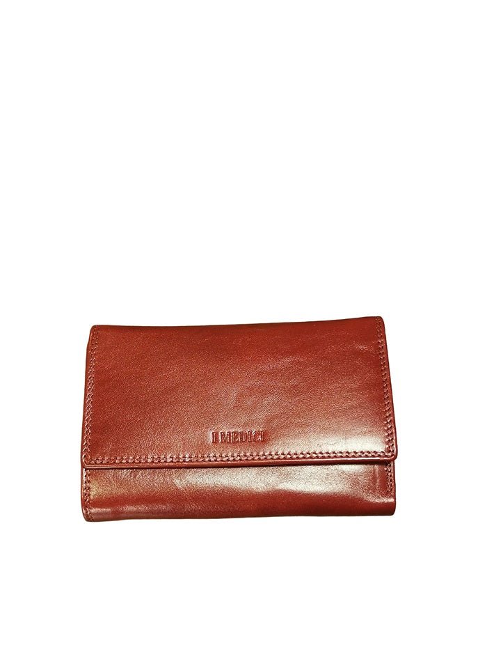 Portafoglio in cuoio I Medici 64/035 Rosso - Pelletteria Allegrini