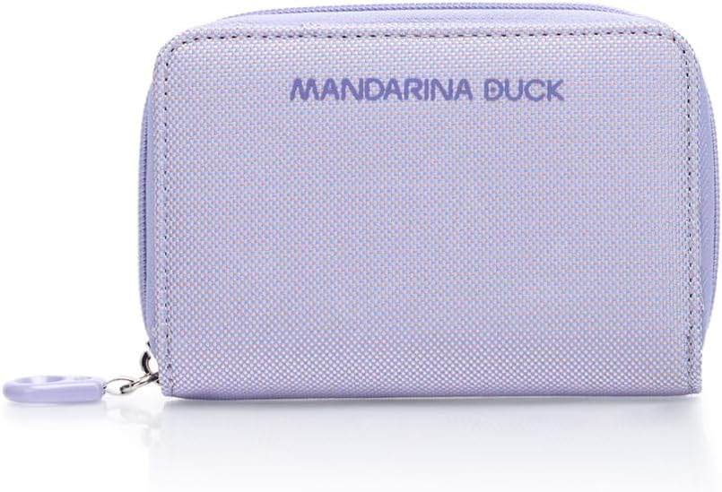 Portafoglio in tessuto MD Mandarina Duck P10QMPN8 Lavander - Pelletteria Allegrini