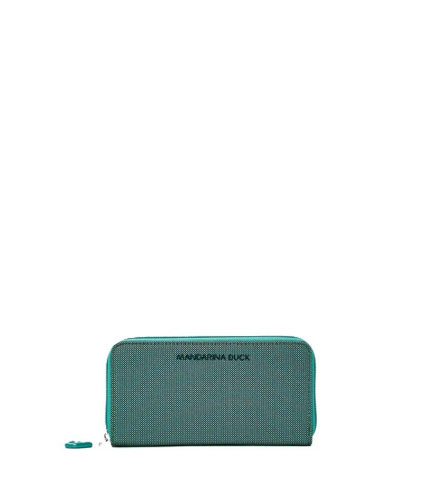 Portafoglio in tessuto MD20 Mandarina Duck P10QMPN1 Emerald - Pelletteria Allegrini