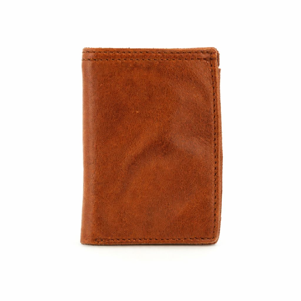 Portafoglio piccolo verticale in pelle Campomaggi C041590ND X2298 cognac - Pelletteria Allegrini