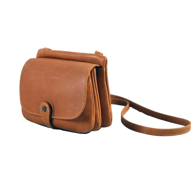 Borsa a tracolla in pelle Bruno Rossi R71/P Cuoio