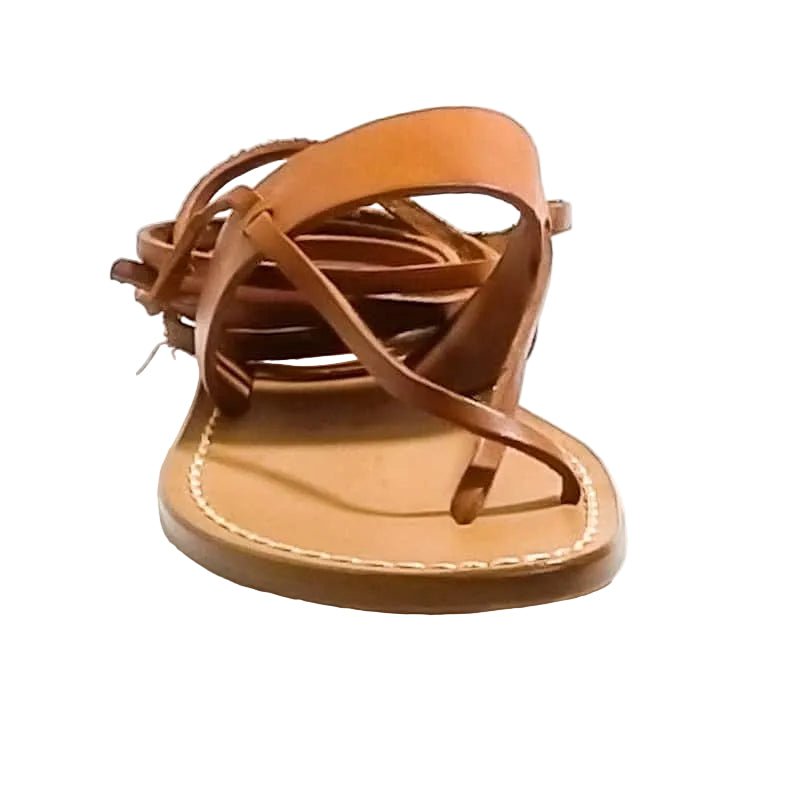 Sandalo in cuoio alla schiava donna Pelletteria Allegrini Filippo 524D cuoio - Pelletteria Allegrini