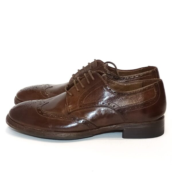 Scarpa donna in pelle Pelletteria Allegrini Filippo D641 Marrone - Pelletteria Allegrini