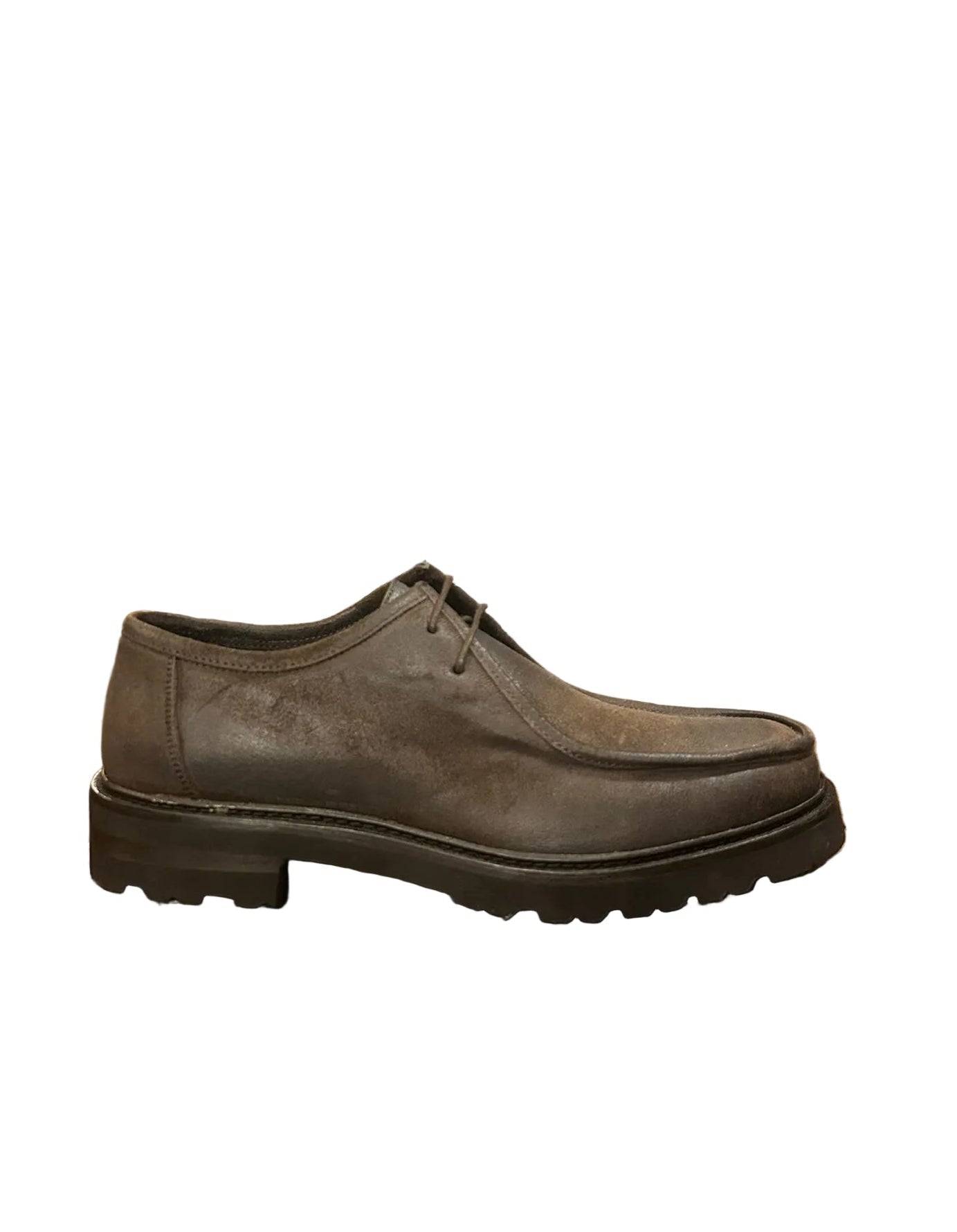 Scarpa uomo in pelle Pelletteria Allegrini Filippo PECCO testa di moro - Pelletteria Allegrini