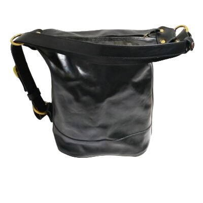 Secchiello/zaino in pelle I Medici 63/1100 nero - Pelletteria Allegrini