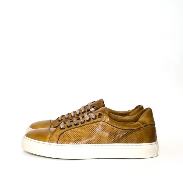 Sneakers bassa donna in pelle Pelletteria Allegrini Filippo D650 Cerro - Pelletteria Allegrini