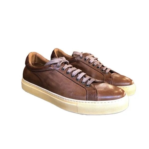 Sneakers uomo in pelle Pelletteria Allegrini Filippo 8073 Cerro - Pelletteria Allegrini