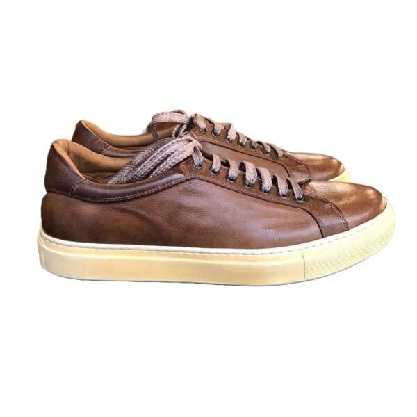Sneakers uomo in pelle Pelletteria Allegrini Filippo 8073 Cerro - Pelletteria Allegrini