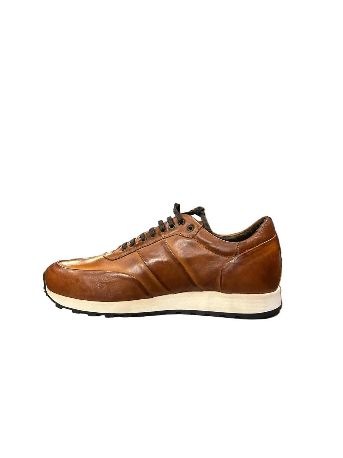 Sneakers uomo in pelle Pelletteria Allegrini Filippo COLLE Cuoio - Pelletteria Allegrini