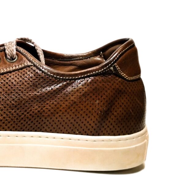 Sneakers uomo in pelle Pelletteria Allegrini Filippo Z841 Marrone - Pelletteria Allegrini