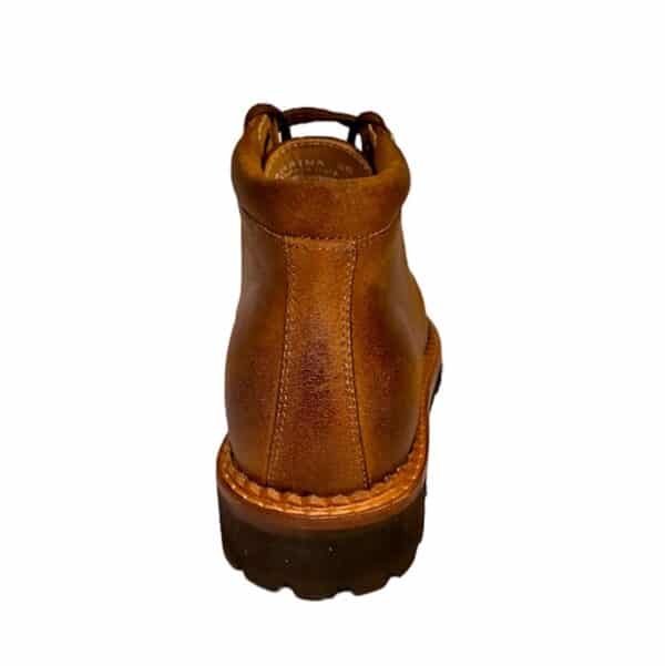 Stivale stringato donna in pelle Pelletteria Allegrini Filippo SARSINA Ruggine - Pelletteria Allegrini