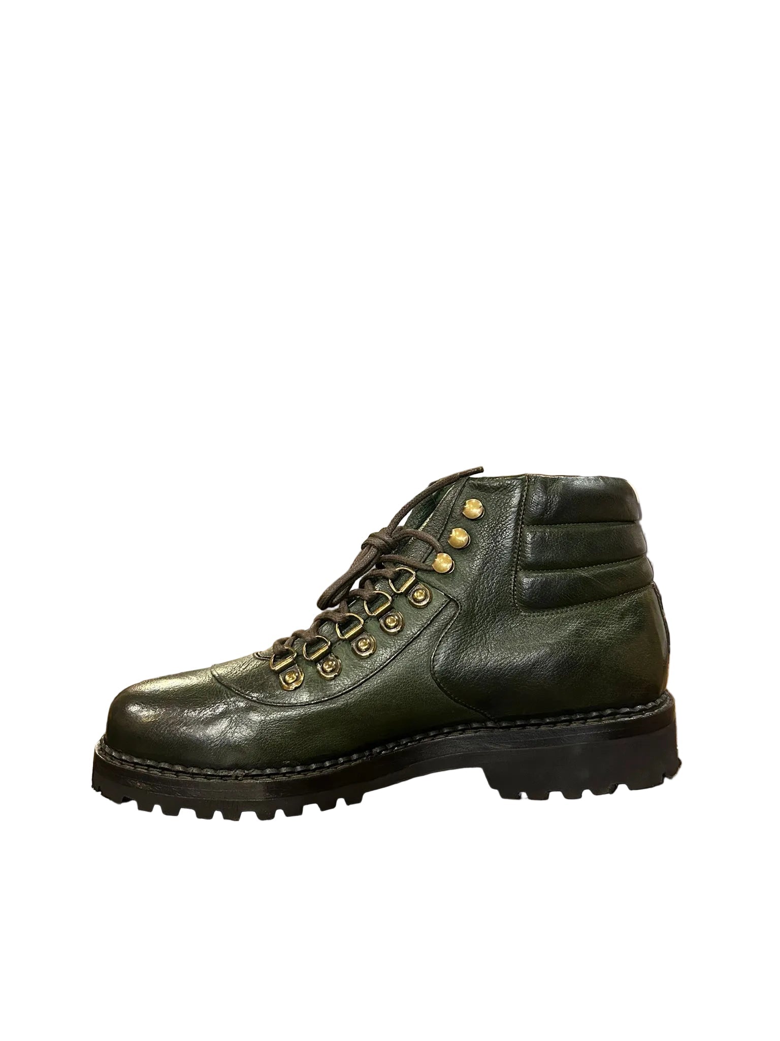 Stivaletti polacchi uomo in pelle Pelletteria Allegrini Filippo 4850 bosco - Pelletteria Allegrini