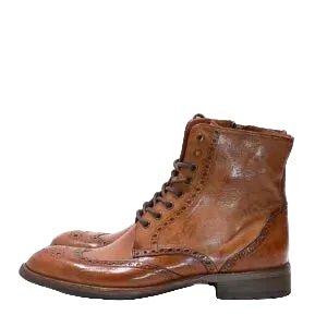 Stivaletto da uomo in pelle Pelletteria Allegrini Filippo 5295 Coker - Pelletteria Allegrini