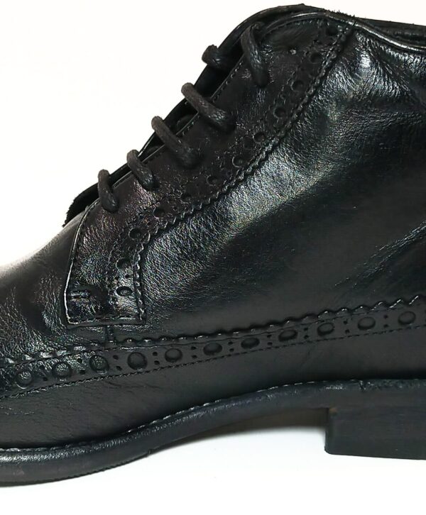 Stivaletto donna in pelle Pelletteria Allegrini Filippo D731 Nero - Pelletteria Allegrini