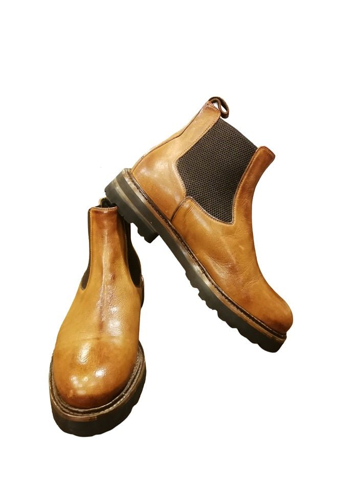 Stivaletto donna in pelle Pelletteria Allegrini Filippo RIETI Cuoio - Pelletteria Allegrini