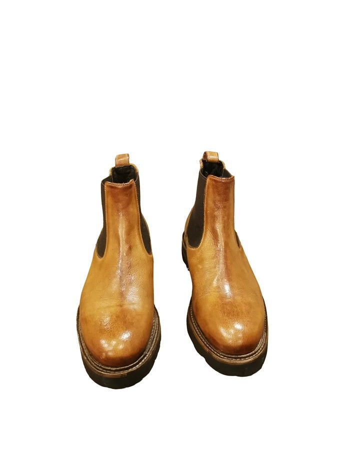 Stivaletto donna in pelle Pelletteria Allegrini Filippo RIETI Cuoio - Pelletteria Allegrini
