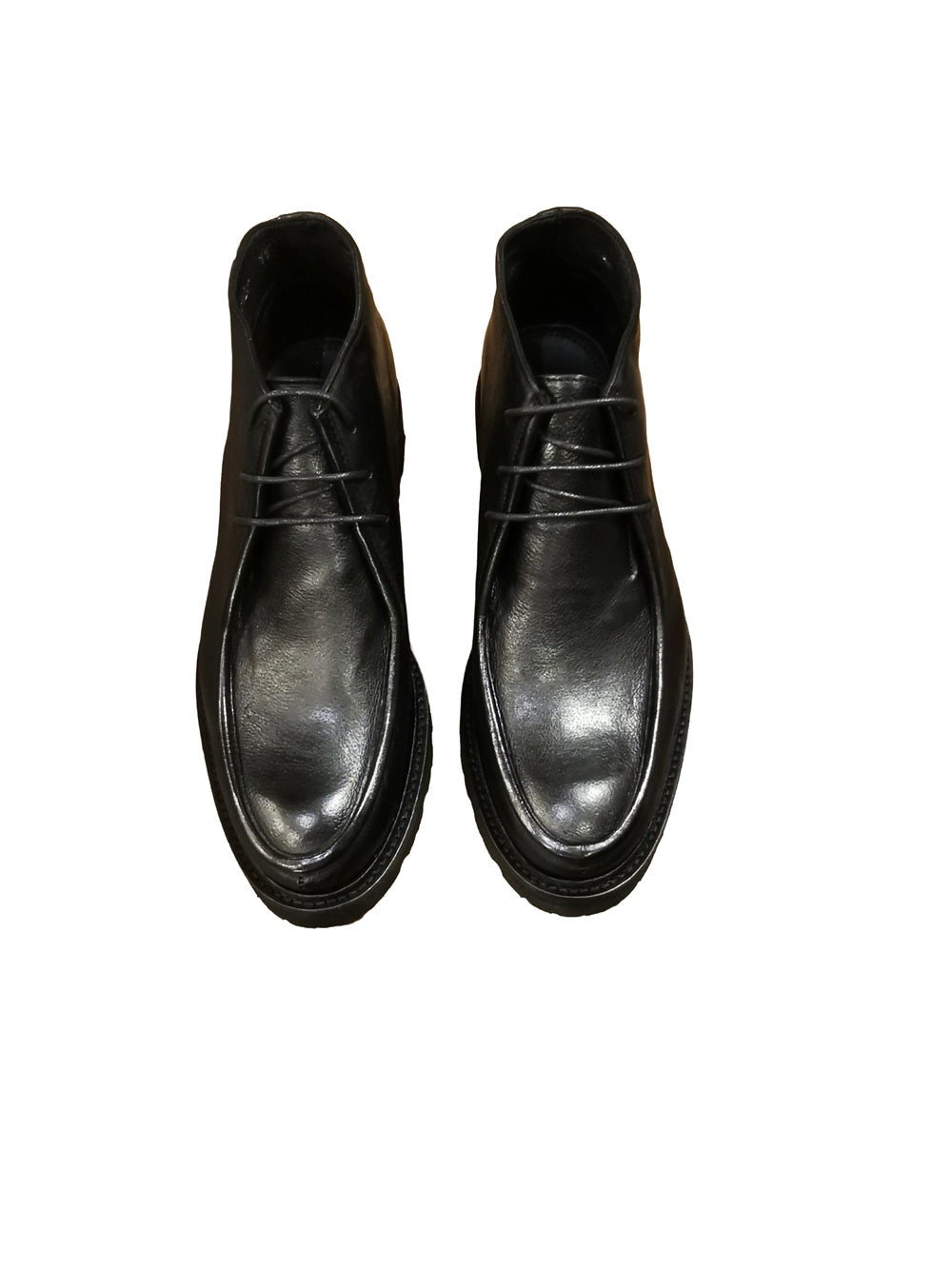 Stivaletto stringato da donna in pelle Pelletteria Allegrini Filippo PAMELA Nero