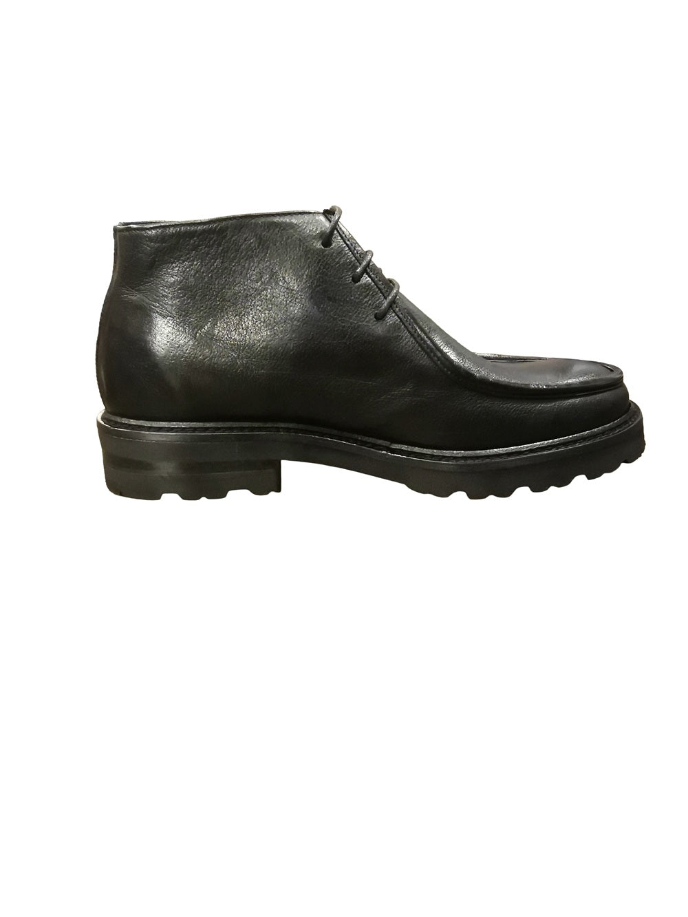 Stivaletto stringato da donna in pelle Pelletteria Allegrini Filippo PAMELA Nero