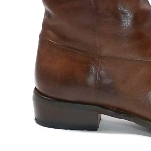 Stivaletto texano donna in pelle Pelletteria Allegrini Filippo 5258 Marrone - Pelletteria Allegrini