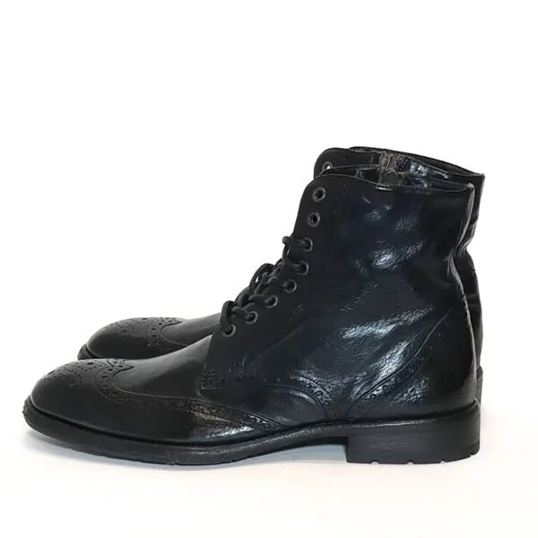 Stivaletto uomo in pelle Pelletteria Allegrini Filippo 5295 Nero - Pelletteria Allegrini